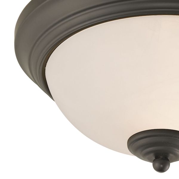 Huntington 11'' Wide 2-Light Flush Mount - Oil Rubbed Bronze