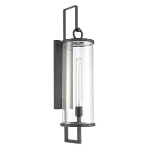 Hopkins 30'' High 1-Light Outdoor Sconce - Charcoal Black 2