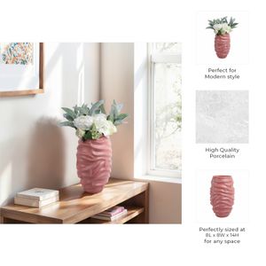 YATESLAND RED VASE 14 (IN) 9
