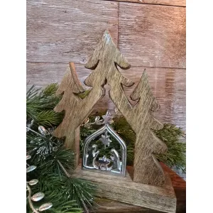 Nativity In Trees 8.1x6.3in 2