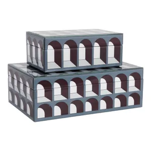 GROVERRIDGE SET OF 2 BLACK BOXES 4 (IN) 1