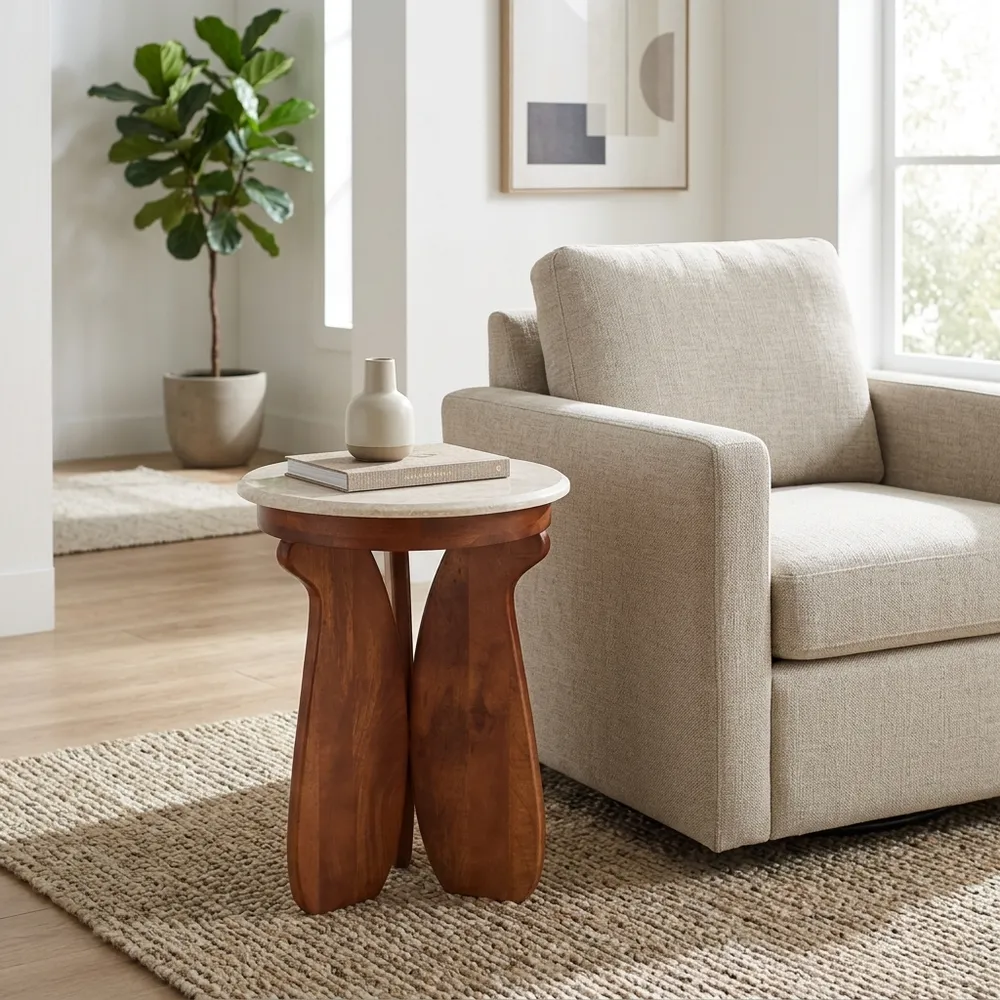 GALEFORD IVORY TABLE 22 (IN)