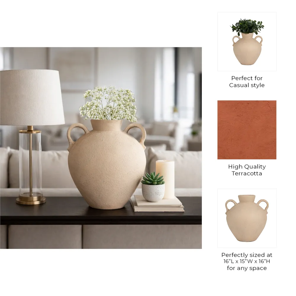 BURTONHOLM IVORY VASE 16 (IN)