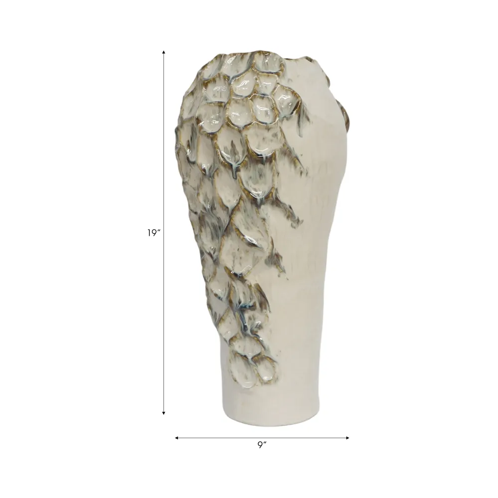 TRUEOAK IVORY VASE 19 (IN)