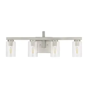 Melina 29″ Wide 4-Light Vanity Light - Brushed Nickel 1