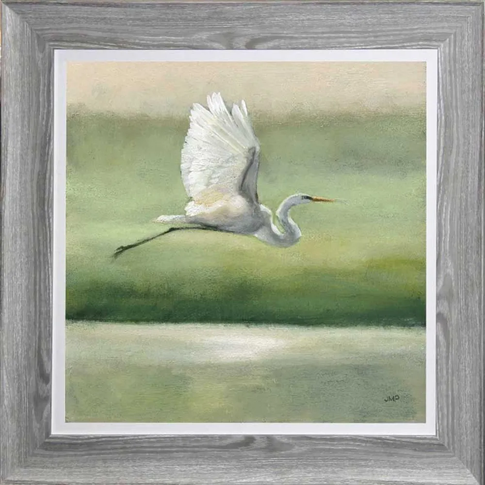 Gel Print with White Liner and Light Grey Driftwood Frame