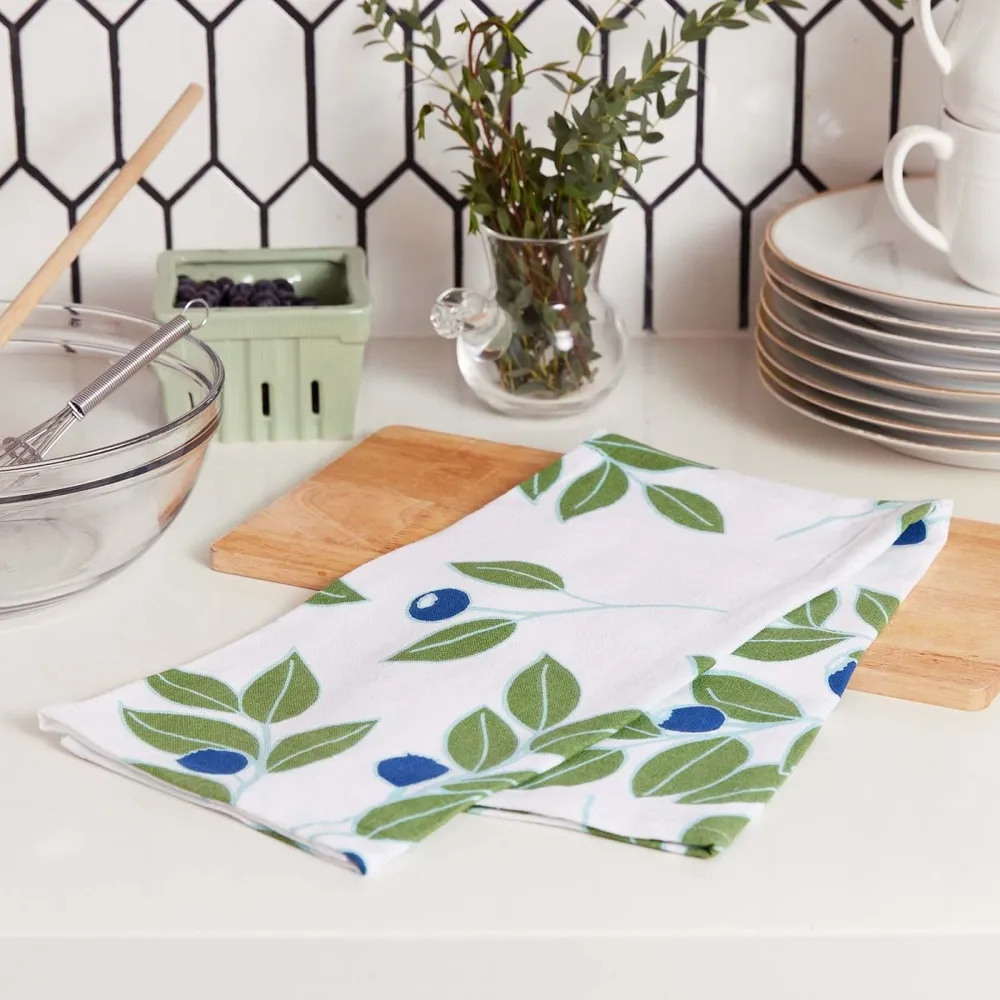 Blueberry Medley Cotton Kitchen Towels (Set of 3)