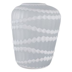 AXELBURN WHITE GLASS VASE 14 (IN) 5