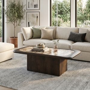 STORMWAY BROWN COFFEE TABLE 15 (IN) 9