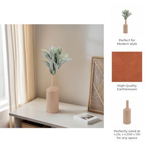 HAZENWOOD BROWN VASE 13 (IN) 10