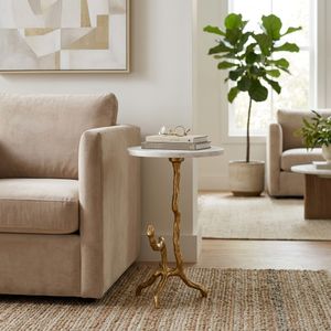 BRAE WHITE TABLE 22 (IN) 2