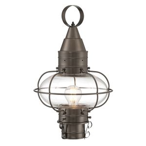 Classic Onion 17.5'' High 1-Light Outdoor Post Light - Bronze 1
