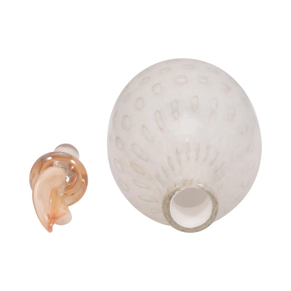 DENTONSHAW IVORY GLASS VASE 16 (IN)