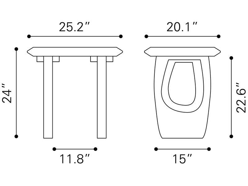 Arasan Accent Table Black 9