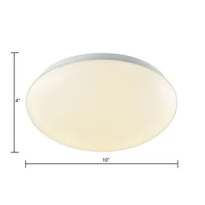 Kalona 10'' Wide Integrated LED Flush Mount - White with a White Acrylic Diffuser 2