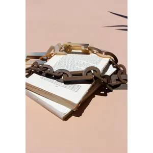Two-Toned Horn Chain Necklace 3