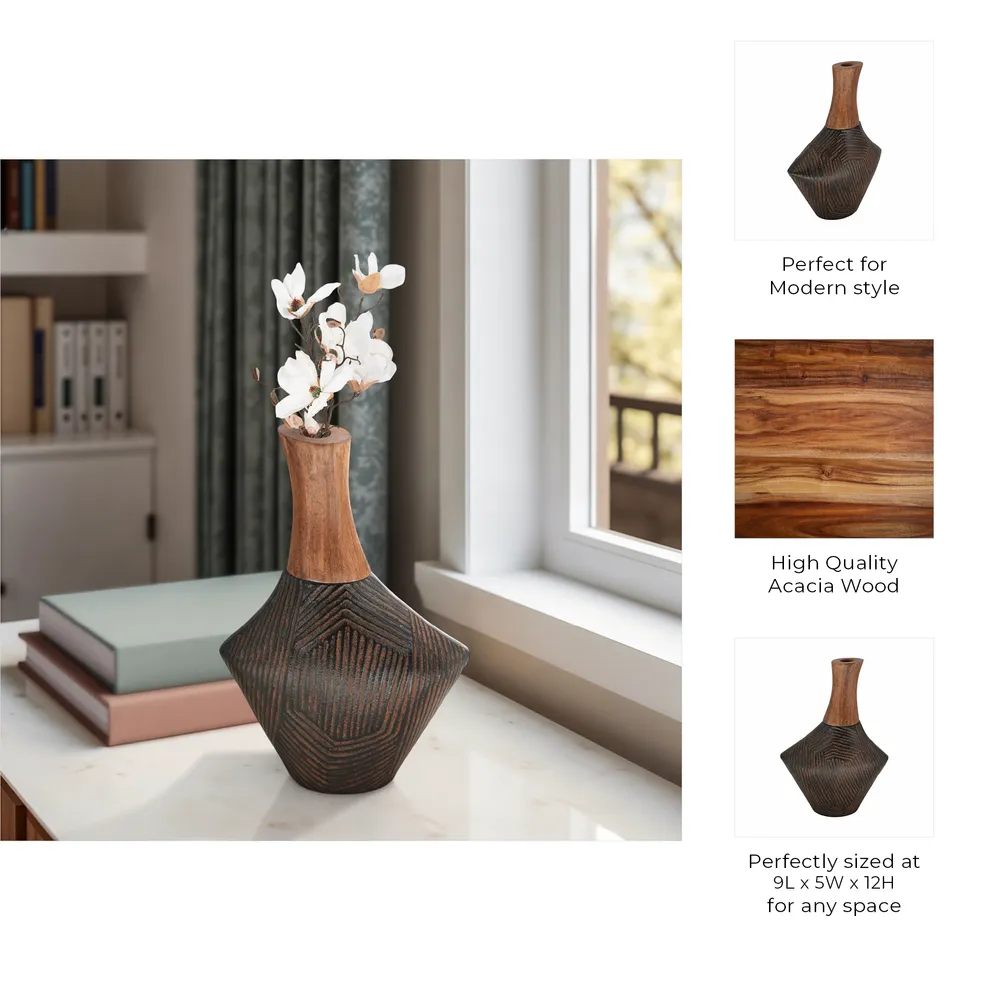 WARRENDALE BROWN VASE 12 (IN)