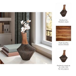 WARRENDALE BROWN VASE 12 (IN) 11