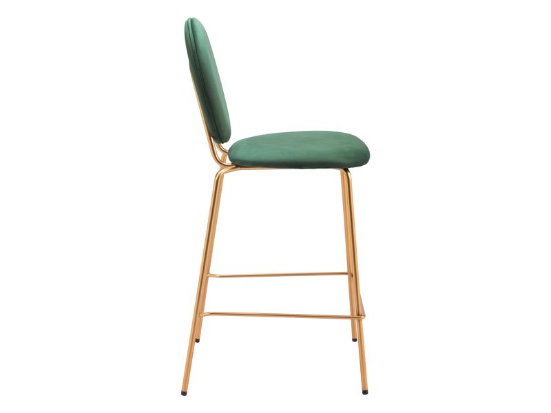 Odessa Counter Stool Green & Gold 3