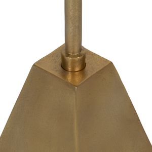 METAL, 23"H ROUND DRINK TABLE, GOLD/WHITE 6