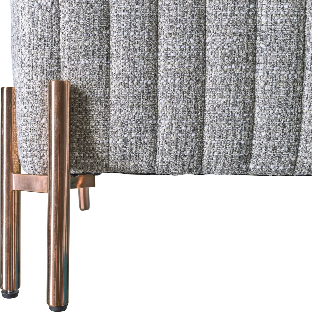 ARNETTPARK GRAY OTTOMAN 18 (IN)