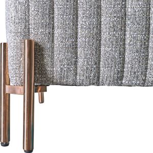ARNETTPARK GRAY OTTOMAN 18 (IN) 6