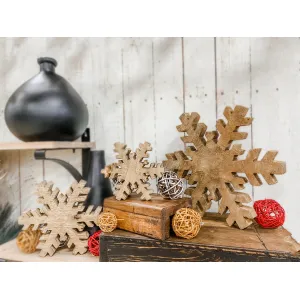 Natural Snowflake 8x8in 2