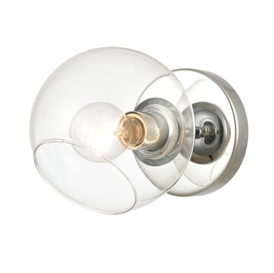 Claro 7″ High 1-Light Sconce - Polished Chrome