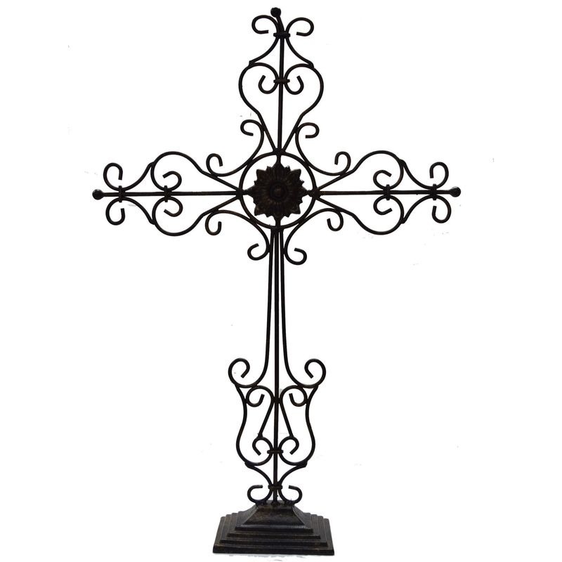 25.75" x 18.5" Tabletop Metal Cross
