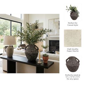 FERRIS BROWN VASE 14 (IN) 11