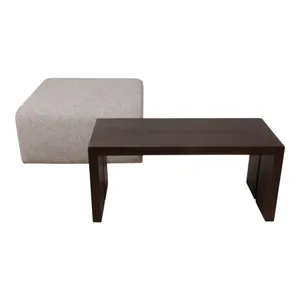 DRYDENFORD IVORY OTTOMAN 17 (IN) 5