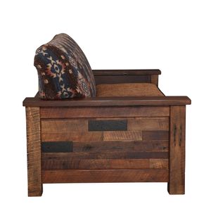 Barnwood  Americana Loveseat - Customer Fabric - Seat:  Fabric TBD; Backrest:  Fabric TBD 5