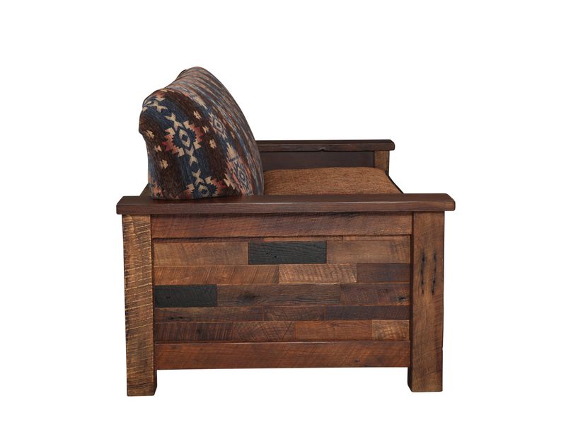Barnwood  Americana Loveseat - Customer Fabric - Seat:  Fabric TBD; Backrest:  Fabric TBD 5