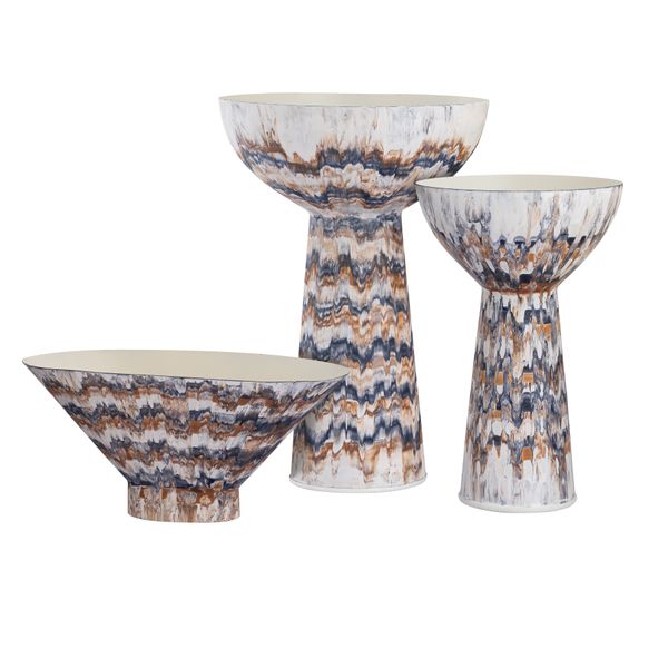 Adler Pedestal Bowl - Small Amber
