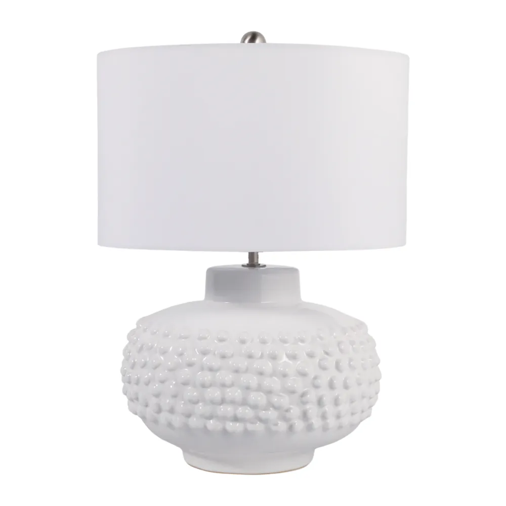 NASHLEY WHITE LAMP 21 (IN)