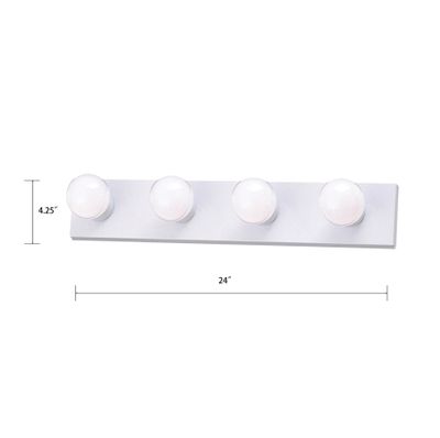 Vanity Strips 24'' Wide 4-Light Vanity Light - Matte White