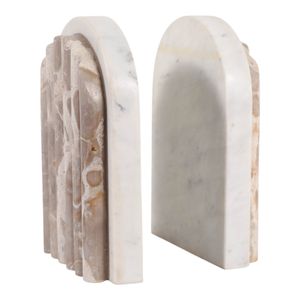 HELENAHAM SET OF 2 TAN BOOKENDS 7 (IN) 1