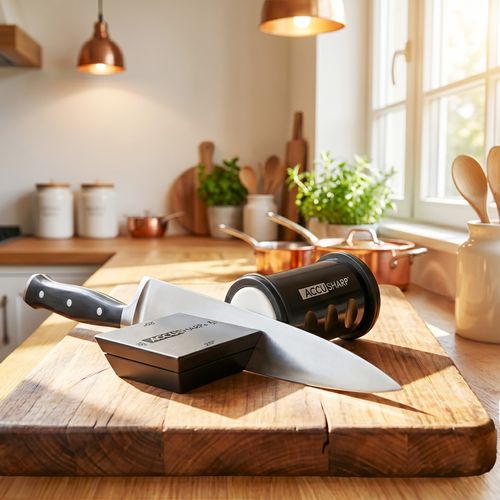 AccuSharp 2-Stone Rolling Knife Sharpener - Black