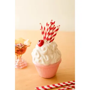 Ceramic Pink Cupcake Vase 1