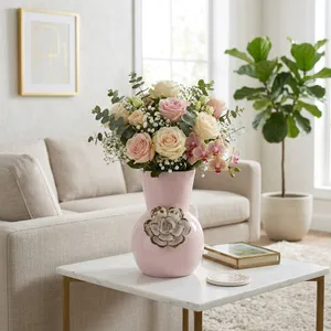 BRENTONRUN PINK VASE 9 (IN) 2