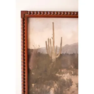 Framed Desert Landscape Print under Glass 2