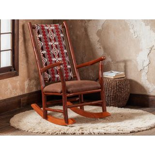 Hickory Log Rocking Chair - Premium Fabric