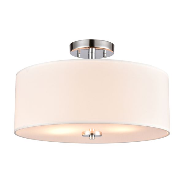 Oak Valley 16'' Wide 2-Light Flush Mount - Chrome
