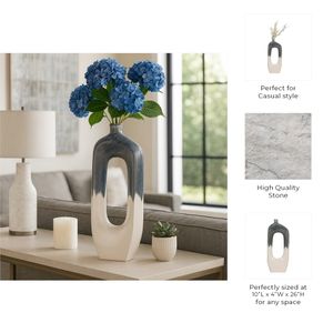 BRICE BLUE VASE 26 (IN) 11