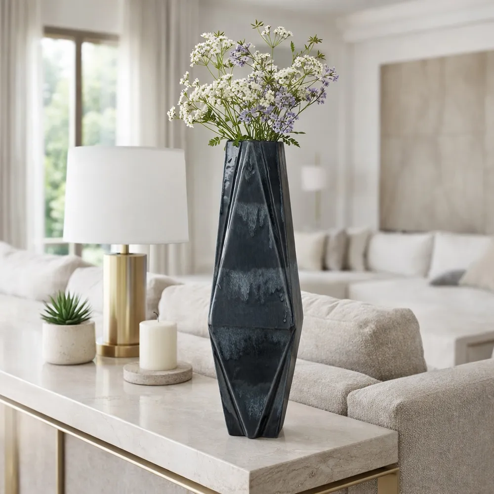 CAXTONCROSS GRAY VASE 26 (IN)