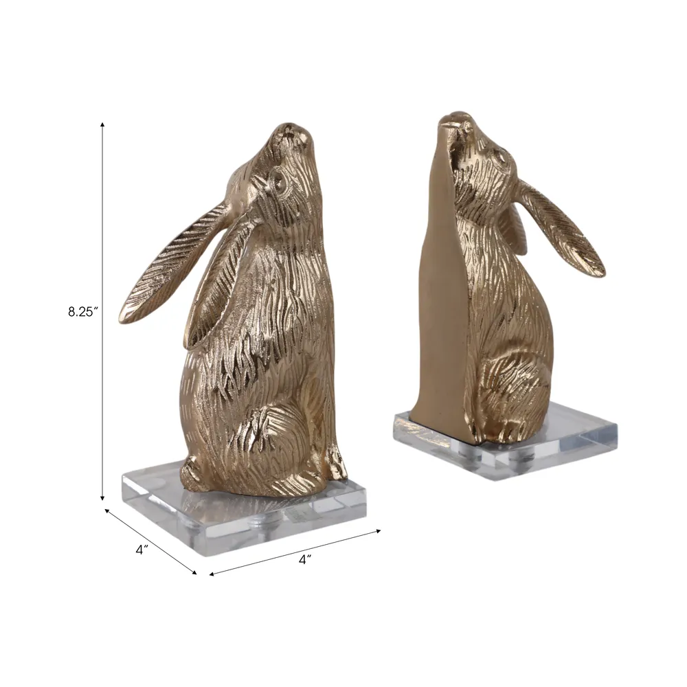 GARRETTSHAW SET OF 2 GOLD DECOR 9 (IN)