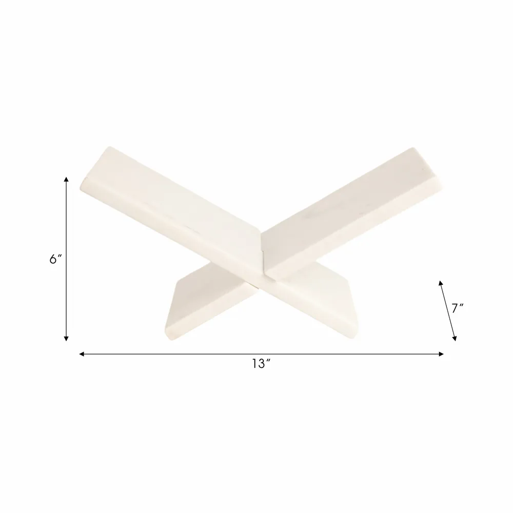 KEATONCREST WHITE BOOKSTAND 6 (IN)