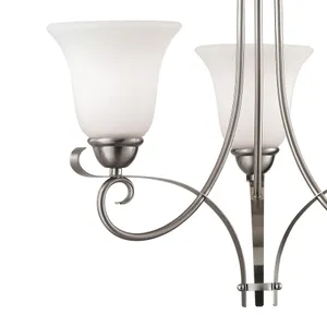 Brighton 20'' Wide 3-Light Chandelier - Brushed Nickel 4