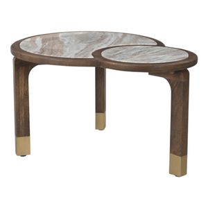 MORTONFIELD BROWN COFFEE TABLE 17 (IN) 1