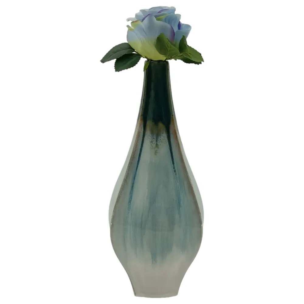 SLATERFORD GREEN VASE 14 (IN)